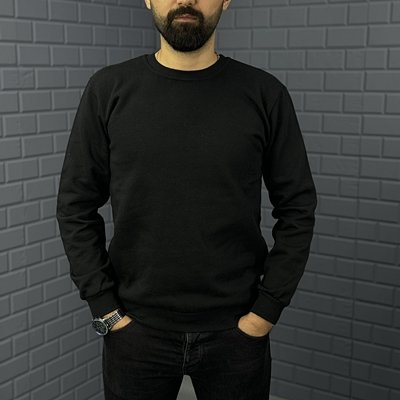 Betep 2 İplik Düz Sweat Siyah
