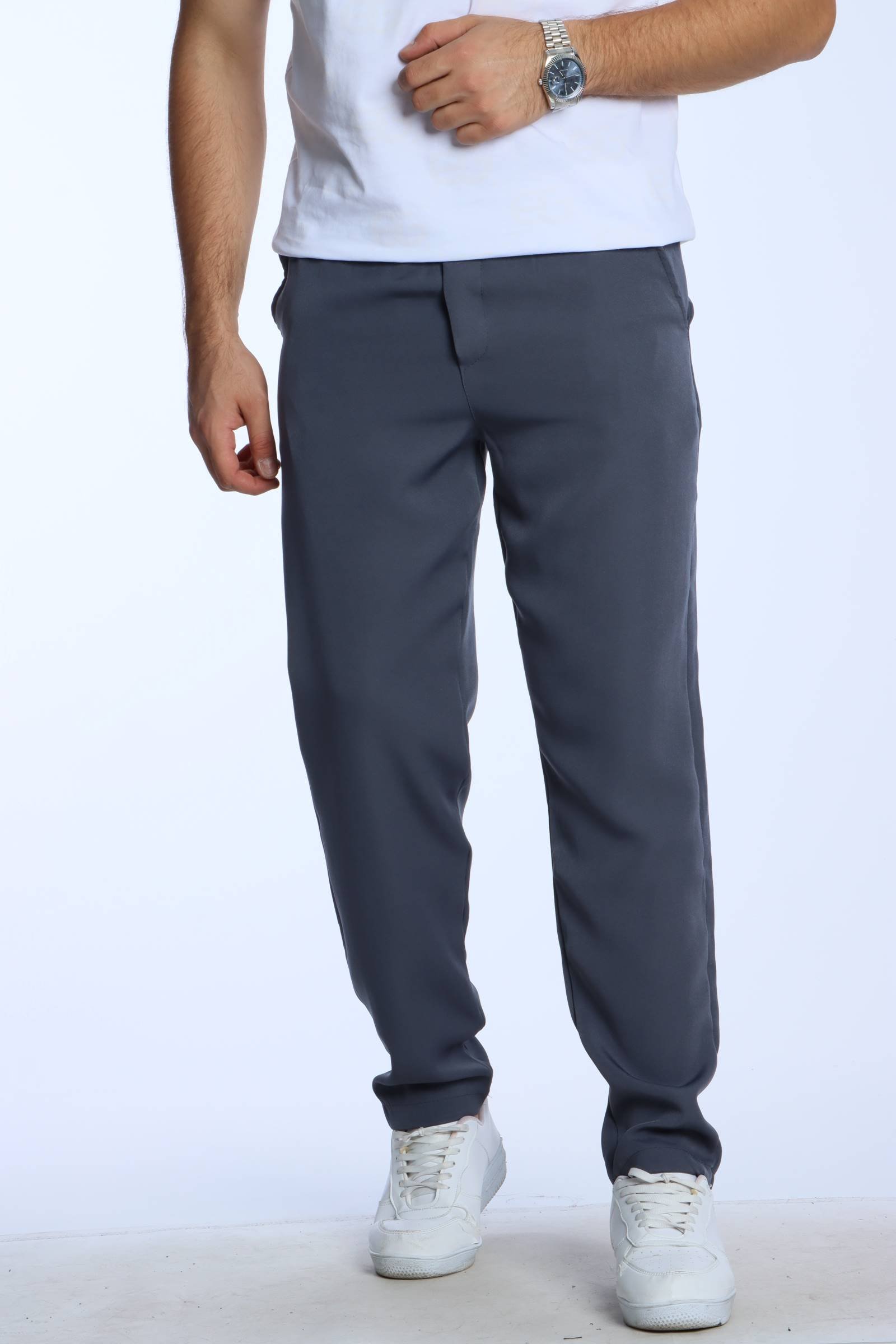 Eg38 Double Face Jogger Pantolon Füme
