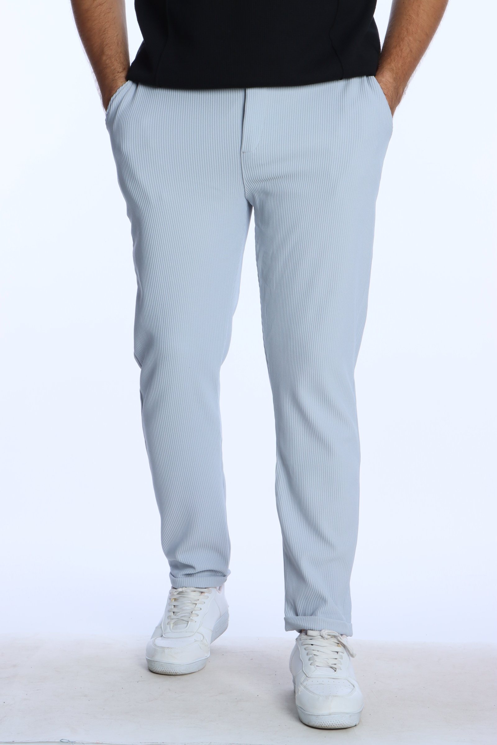 Eg38 Jamper Düğmeli Jogger Açık Gri