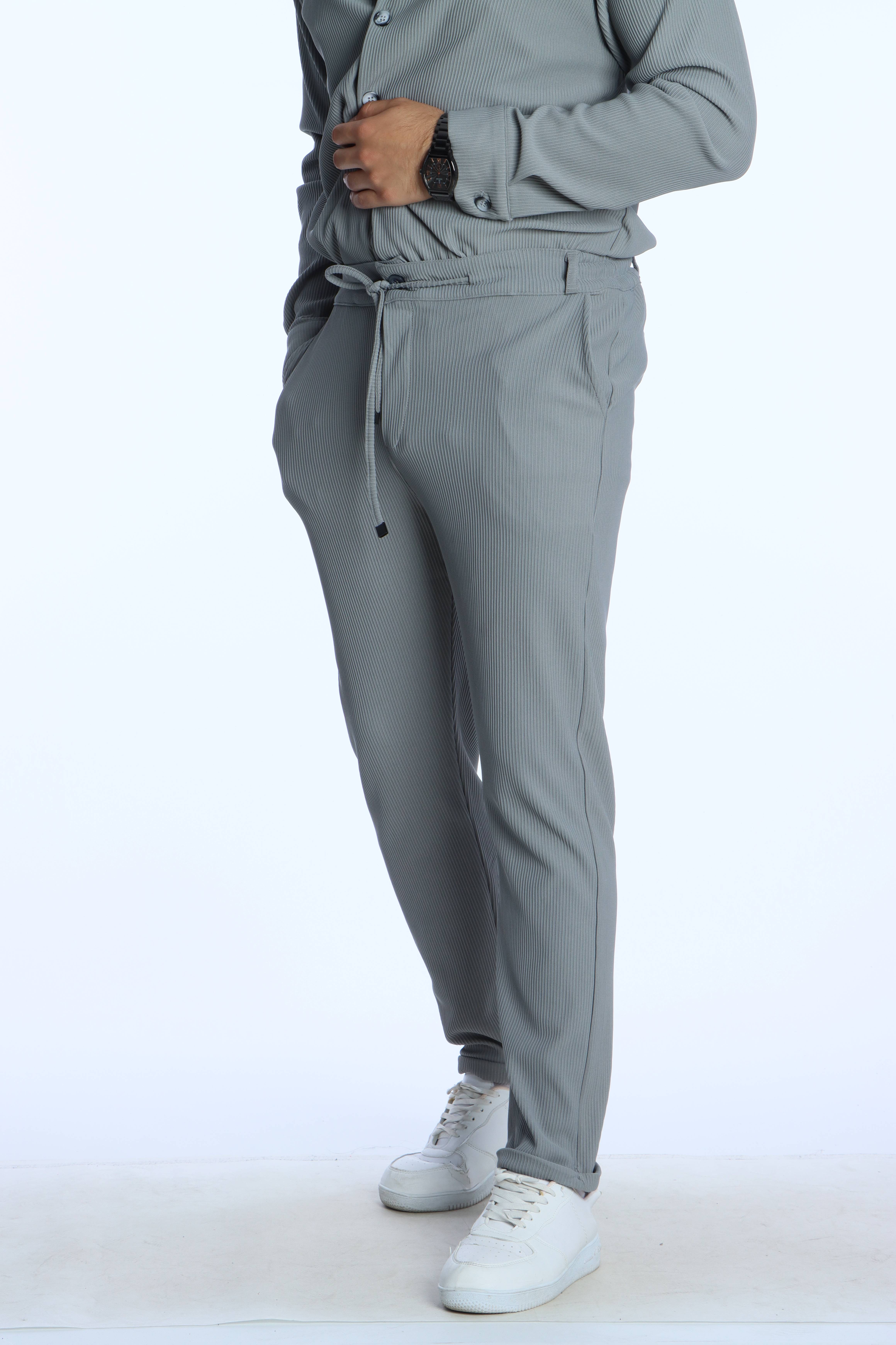 Eg38 Jamper Düğmeli Jogger Gri