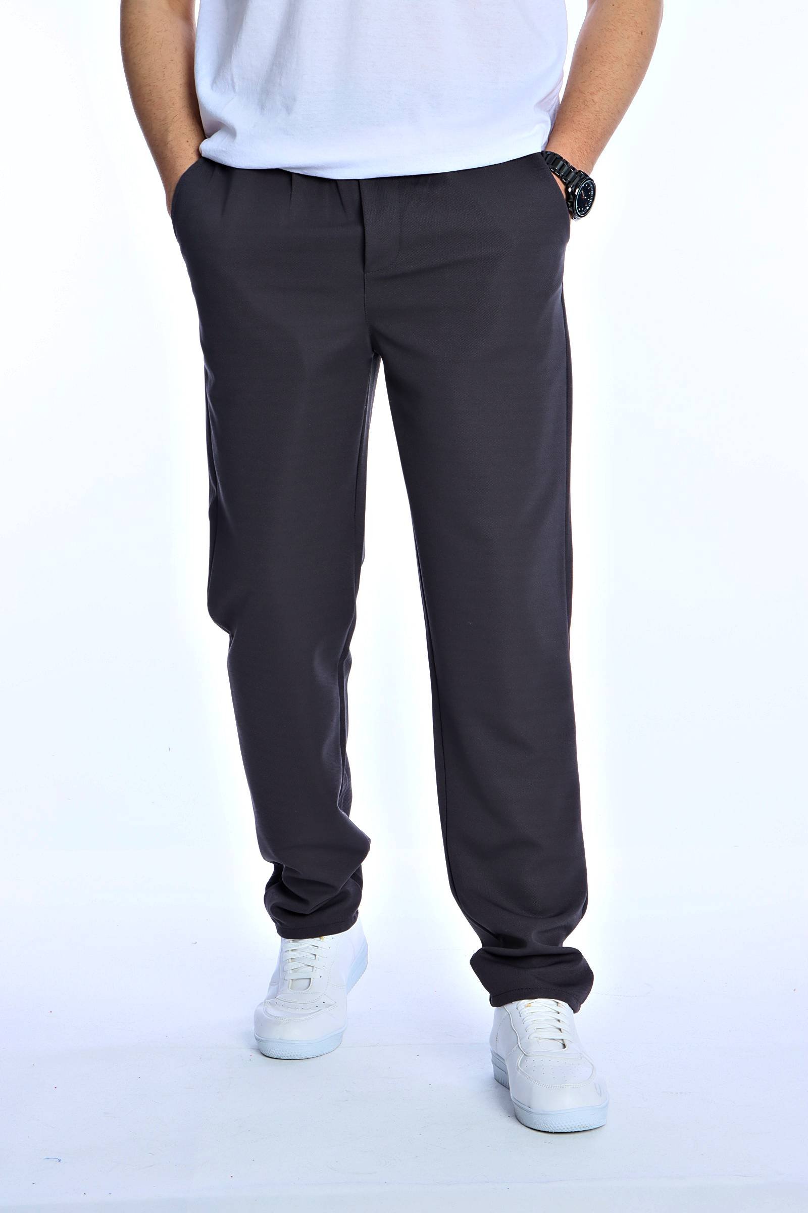 Eg38 Poliviskon Lastikli Jogger Pantolon Antrasit