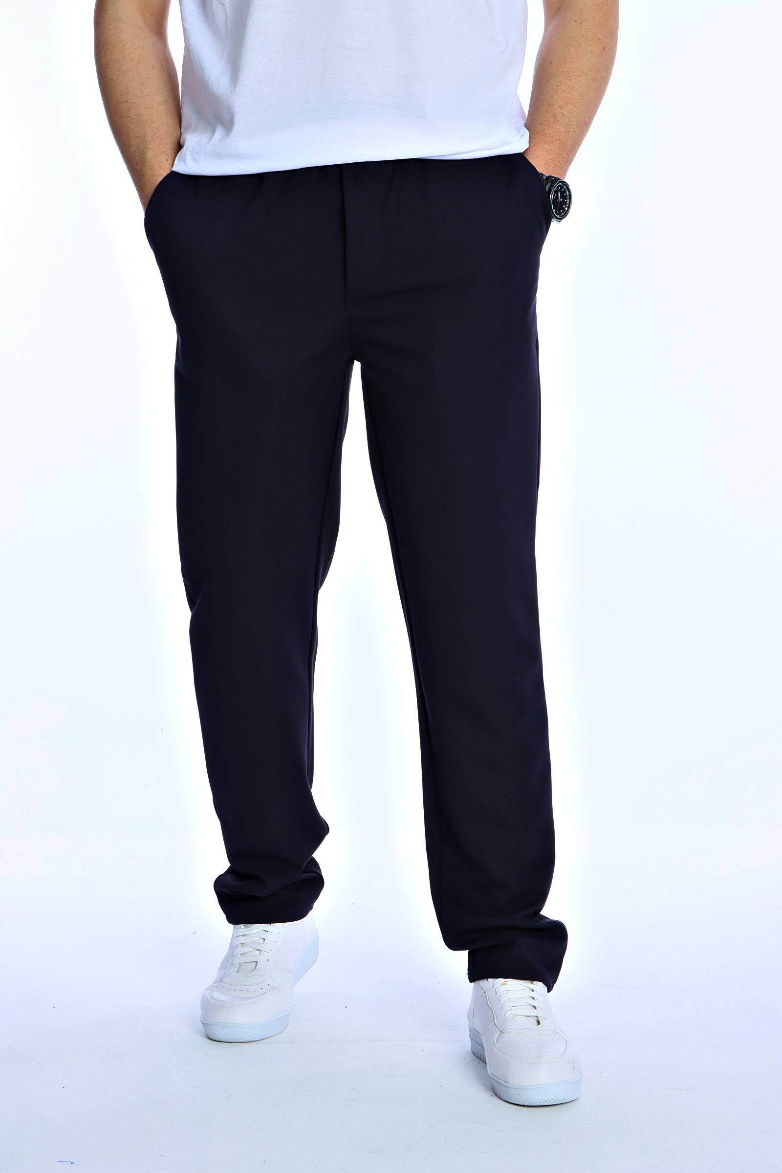 Eg38 Poliviskon Lastikli Jogger Pantolon Lacivert