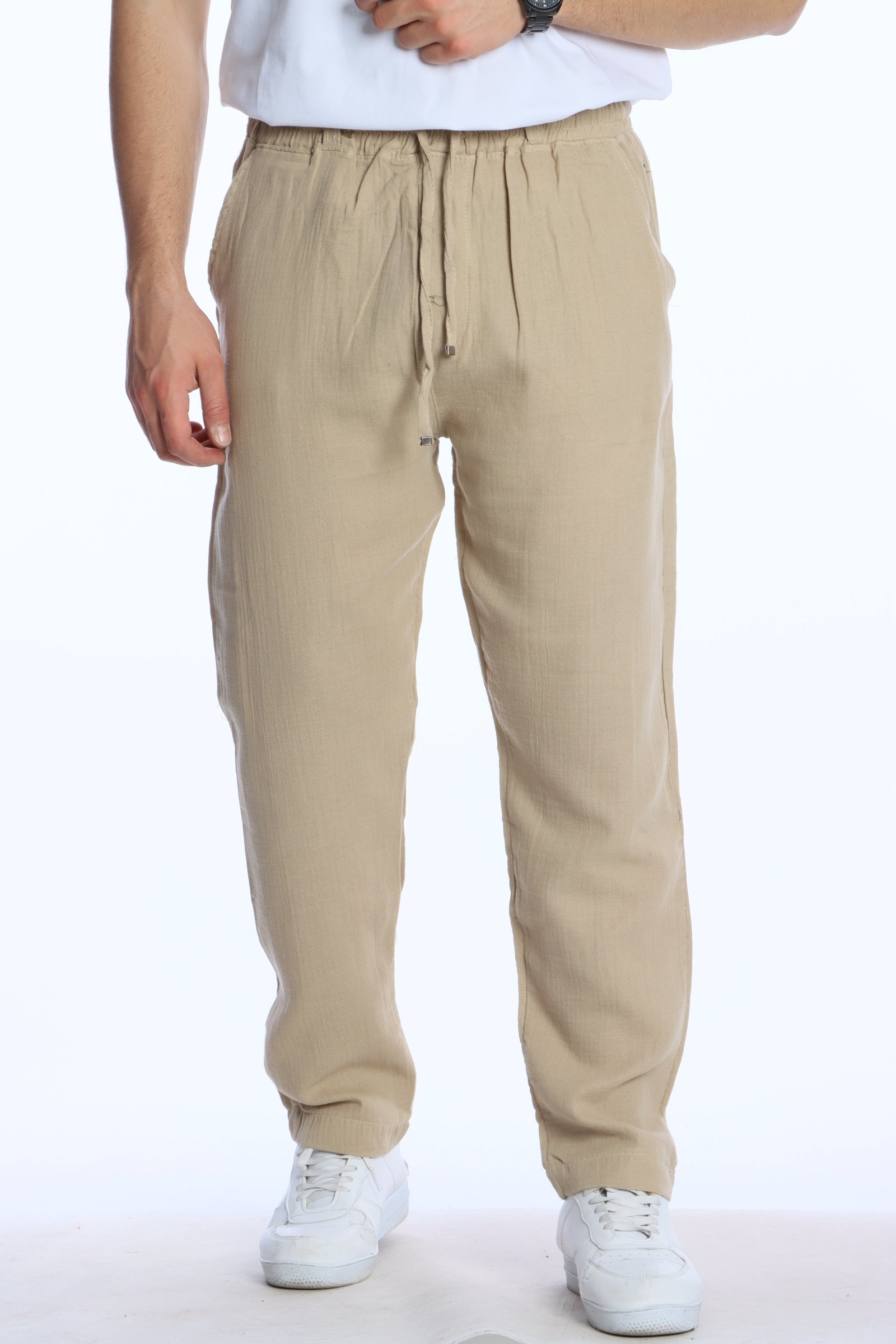 Müslim Baggy Pantolon Krem