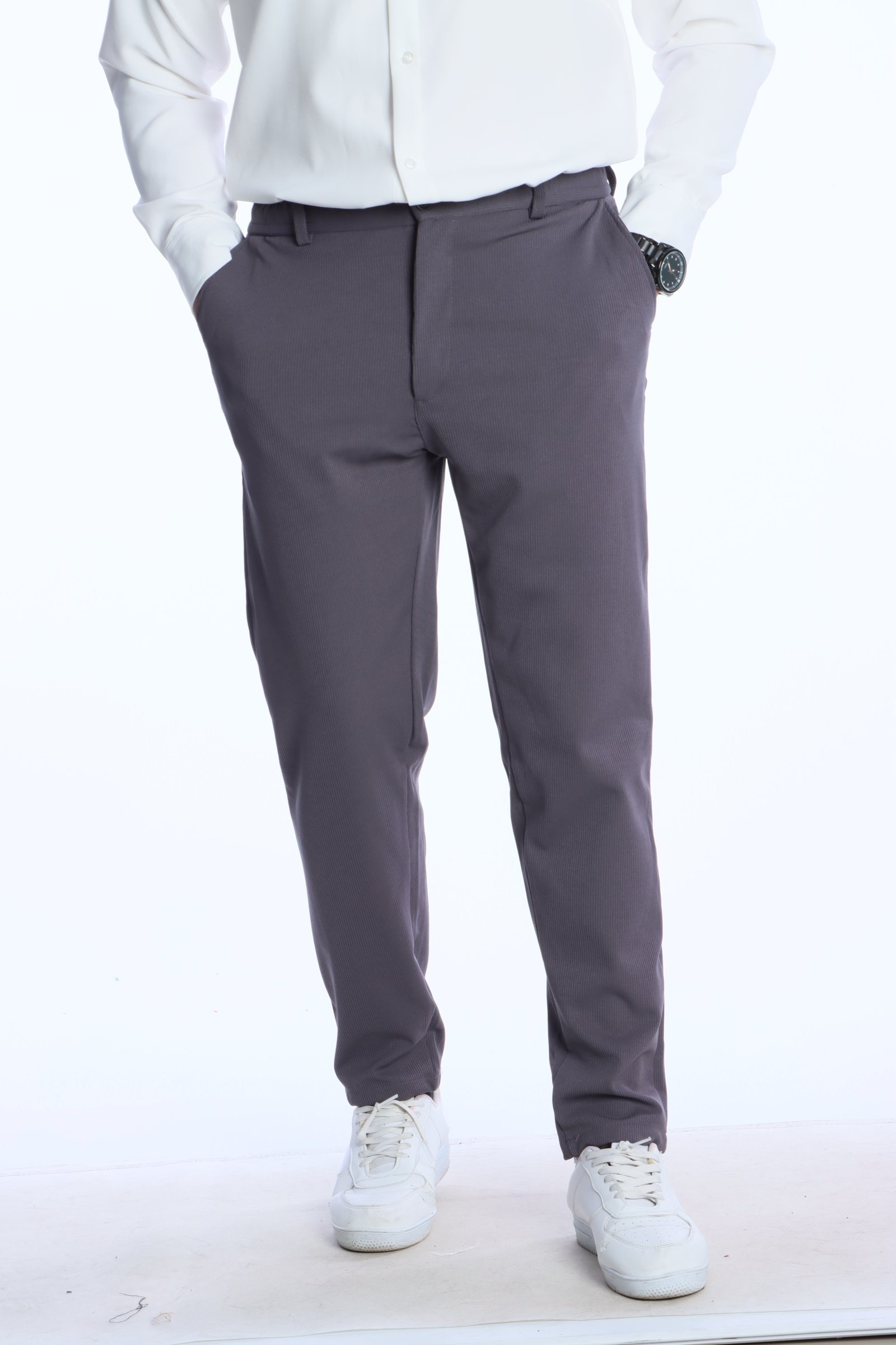 Rbr 01 Fitilli Jogger Pantolon Gri