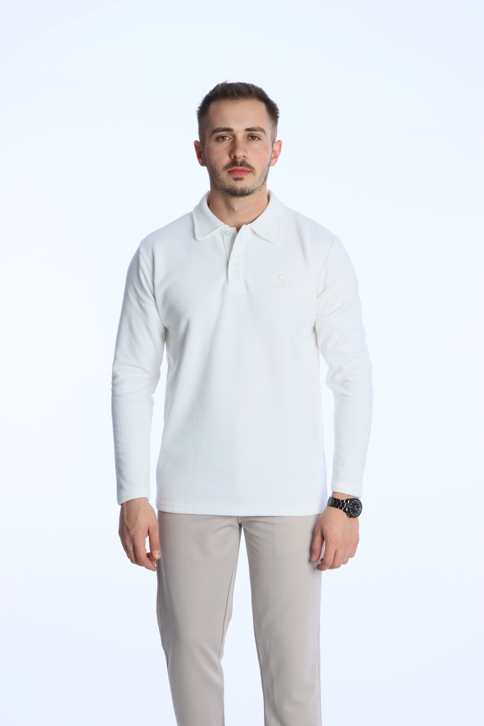 SM Nakışlı Selanik Sweat 026 Beyaz