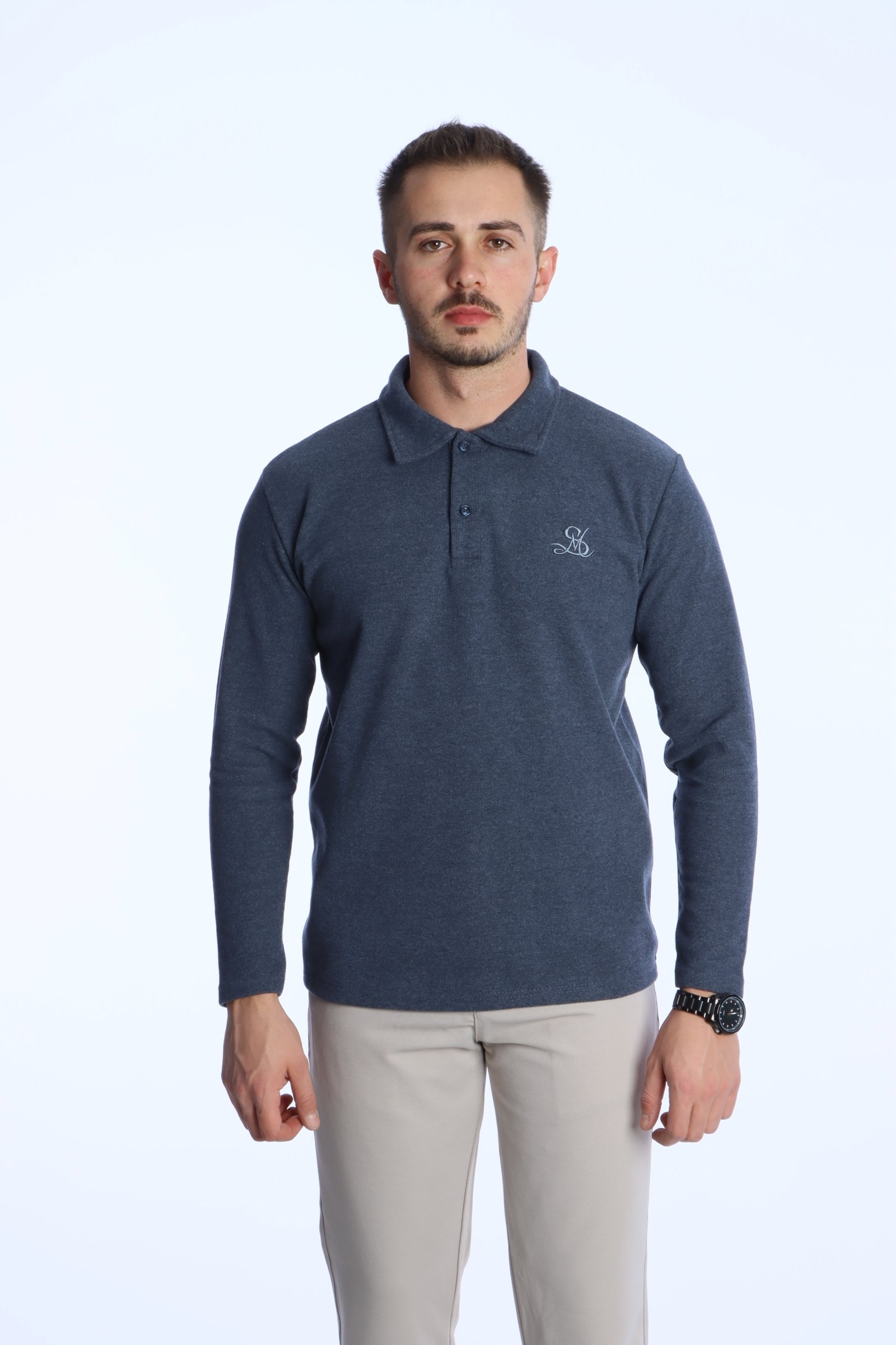 SM Nakışlı Selanik Sweat 026 İndigo