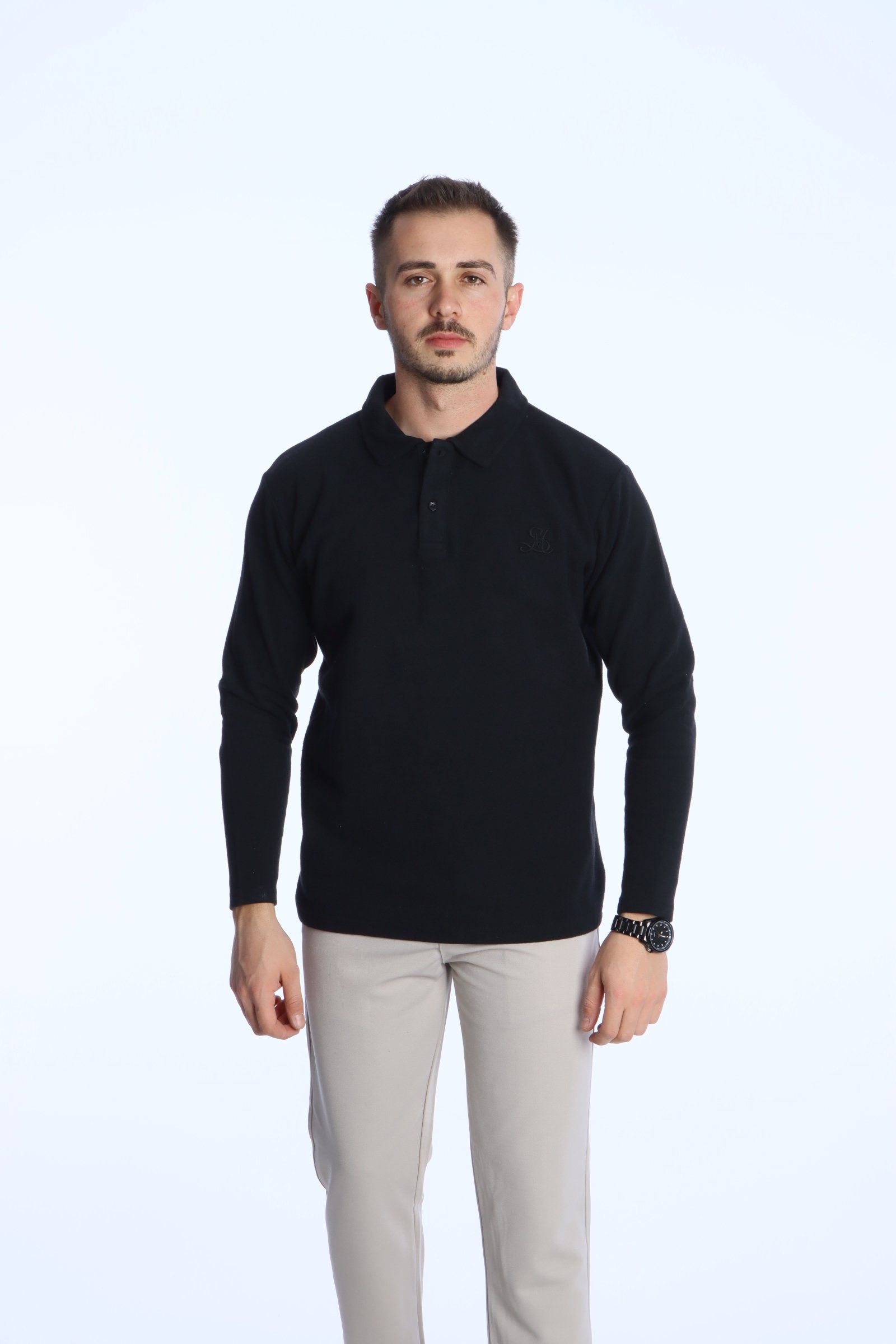 SM Nakışlı Selanik Sweat 026 Siyah