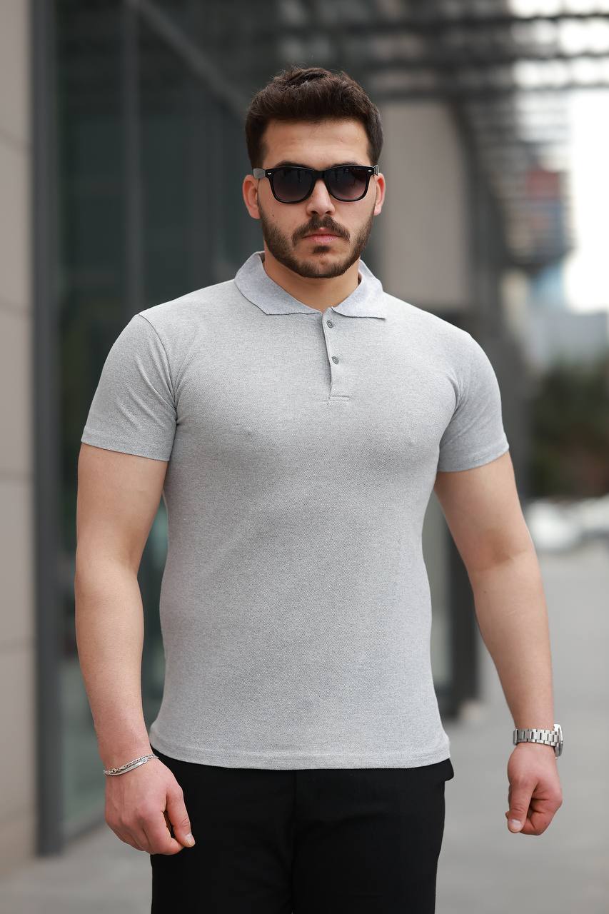 Tmb Eko Polo Yaka Açık Gri